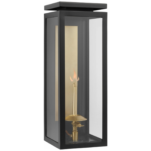 Chapman & Myers Fresno Gas Wall Lantern in Black by VC Signature