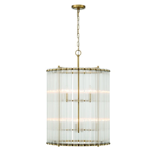 Eurofase Lighting Glasbury 2-Tier 8-Light Chandelier in Gold by Eurofase Lighting 47238-015
