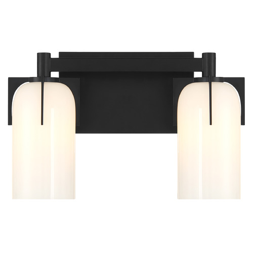 Savoy House Savoy House Lighting Caldwell Matte Black Bathroom Light 8-4128-2-BK