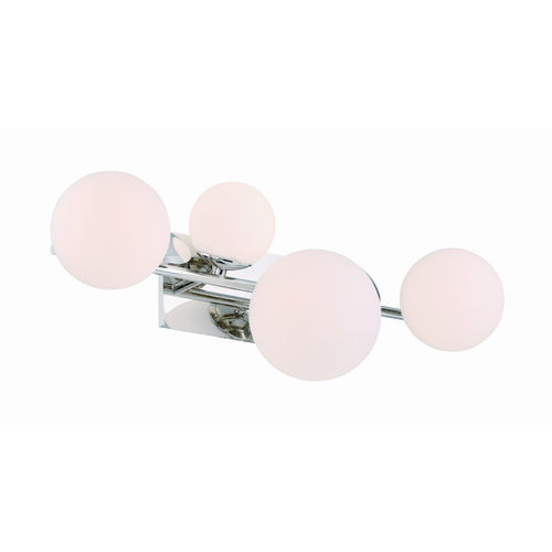 Vine 4-Light LED Vanity Light in Polished Nickel by Eurofase Lighting