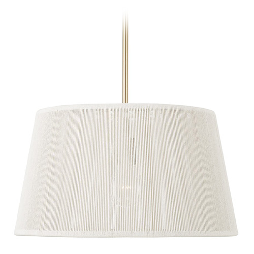 Capital Lighting Capital Lighting Tara Matte Brass Pendant Light with Empire Shade 357913MA