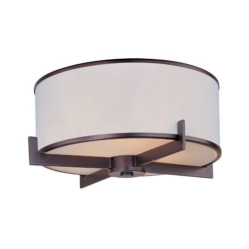 Maxim Lighting Mid-Century Modern Flushmount Light Oil Rubbed Bronze Nexus by Maxim Lighting 12050WTOI