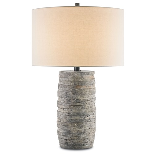 Currey and Company Inkeeper Rustic Table Lamp with Drum Shade