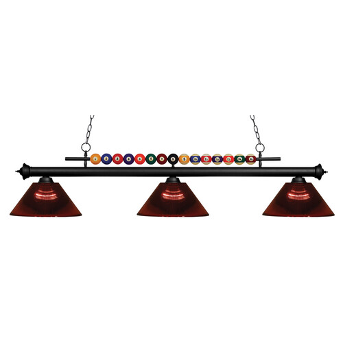 Shark Matte Black Billiard Light by Z-Lite