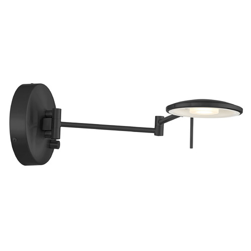 Arnsberg Dessau Turbo Museum Black LED Swing Arm Lamp