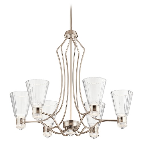 Kichler Lighting Kayva 13-Light Polished Nickel LED Chandelier 3000K by Kichler Lighting 44354PNLED