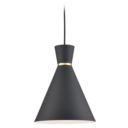 Kuzco Lighting Vanderbilt Black & Gold Pendant by Kuzco Lighting 493210-BK/GD