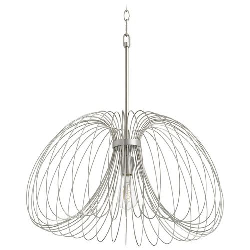 Quorum Lighting Brushed Silver Pendant by Quorum Lighting 806-24-63