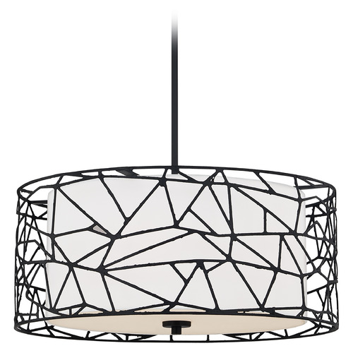 Newcastle 23.50-Inch Pendant in Matte Black by Quoizel Lighting