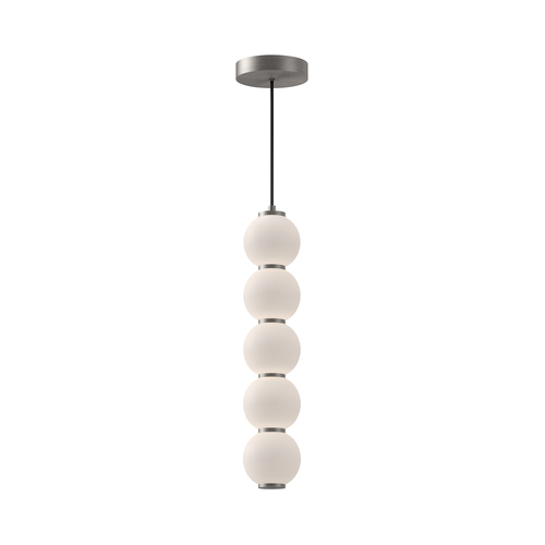 Alora Lighting Bijou Brushed Nickel LED Pendant Light with Globe Shade