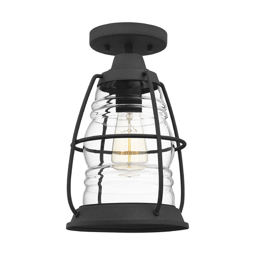 Quoizel Lighting Admiral Semi-Flush Mount in Mottled Black by Quoizel Lighting AMR1708MB