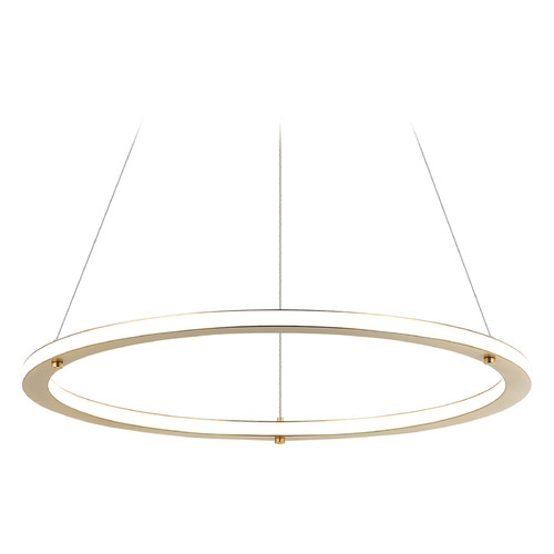 Matteo Lighting Victoria Brushed Gold LED Pendant Light