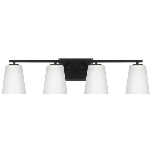 Progress Lighting Progress Lighting Vertex Matte Black Bathroom Light P300464-31M
