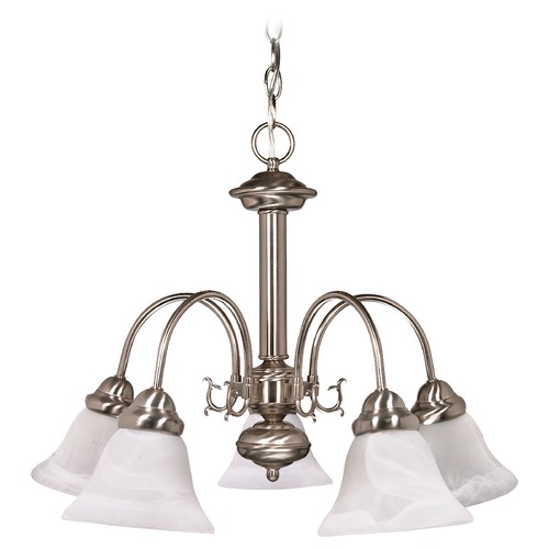 Chandelier in Brushed Nickel by Nuvo Lighting