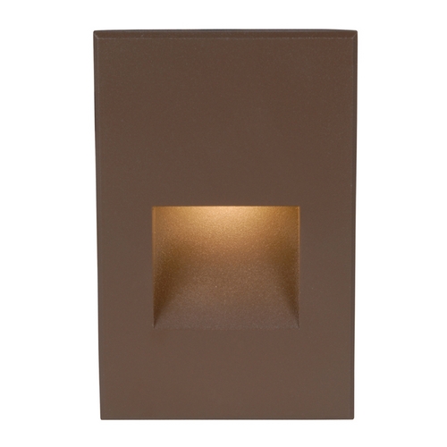 Bronze LED Recessed Step Light with White LED by WAC Lighting