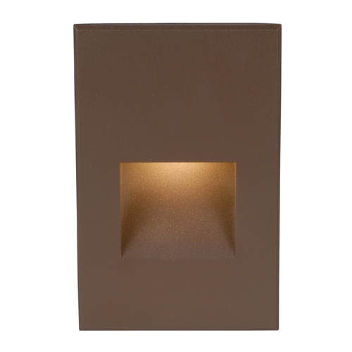 WAC Lighting Bronze LED Recessed Step Light with White LED by WAC Lighting WL-LED200-C-BZ