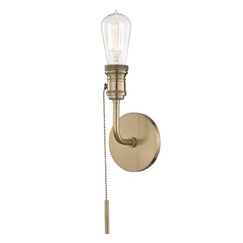 Mitzi by Hudson Valley Lexi Wall Sconce in Aged Brass by Mitzi by Hudson Valley H106101-AGB