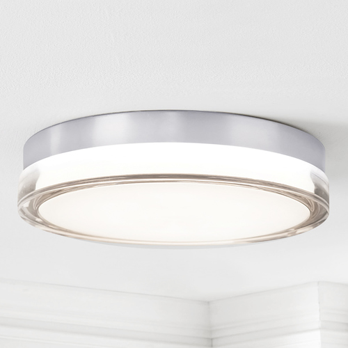 Pi 8.88-Inch LED Outdoor Flush Mount in Stainless Steel 3500K by Modern Forms