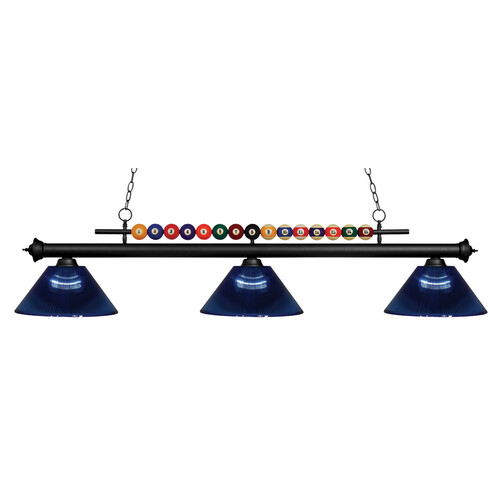 Shark Matte Black Billiard Light by Z-Lite