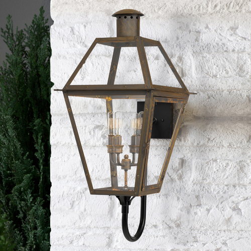 Rue De Royal Industrial Bronze Outdoor Wall Light by Quoizel Lighting