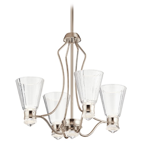 Kichler Lighting Kayva 9-Light Polished Nickel LED Chandelier by Kichler Lighting 44353PNLED