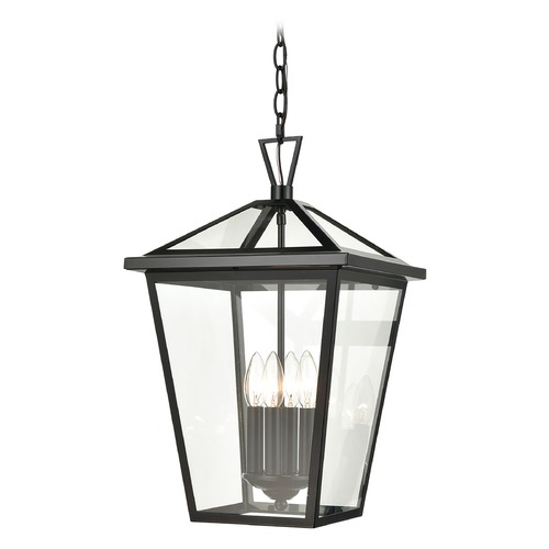 Elk Lighting Elk Lighting Main Street Black Outdoor Hanging Light 45474/4