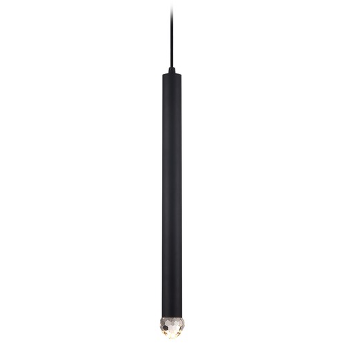 Matteo Lighting Reign Matte Black LED Pendant by Matteo Lighting C78301MB