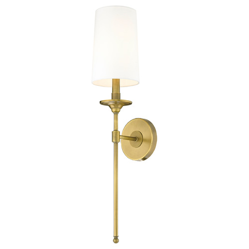 Z-Lite Emily Rubbed Brass Sconce by Z-Lite 807-1S-RB-WH