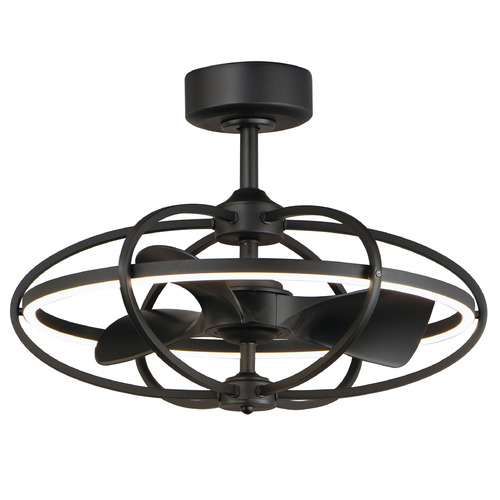 Maxim Lighting Corona Fan Black LED Ceiling Fan with Light