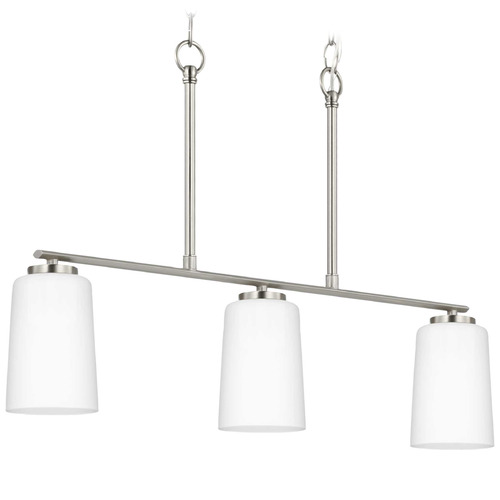 Progress Lighting Adley Brushed Nickel Island Light