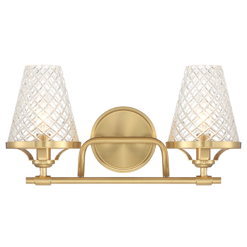 Savoy House Lighting Candler Warm Brass Bathroom Light