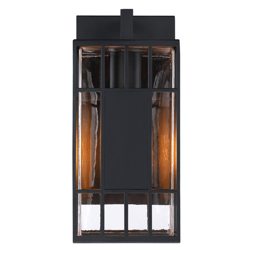 Designers Fountain Edgehill Matte Black Outdoor Wall Light