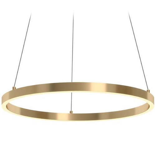 Afx Lighting Glo Satin Brass LED Pendant Light
