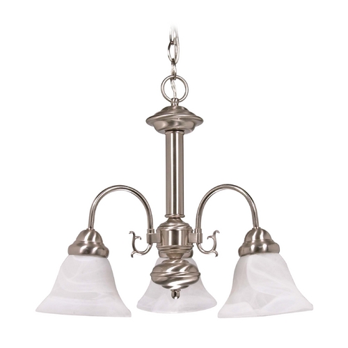 Mini Chandelier in Brushed Nickel by Nuvo Lighting