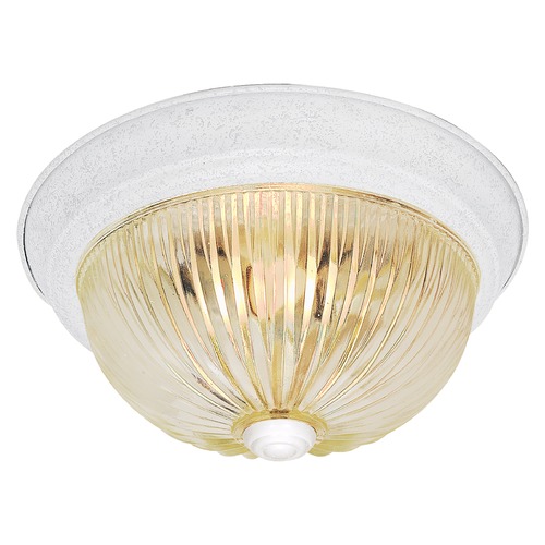 Textured White Flush Mount by Nuvo Lighting