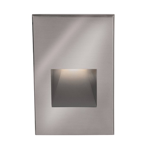 Stainless Steel LED Recessed Step Light with White LED by WAC Lighting