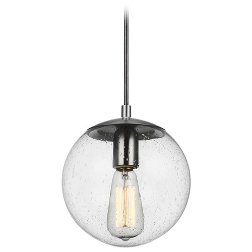 Visual Comfort Studio Collection Leo Hanging Globe Satin Aluminum Mini Pendant by Visual Comfort Studio 6501801-04