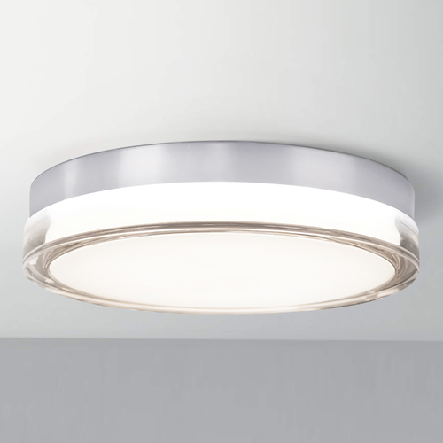 Modern Forms by WAC Lighting Pi 12-Inch LED Outdoor Flush Mount in Stainless Steel 3000K by Modern Forms FM-W44812-30-SS