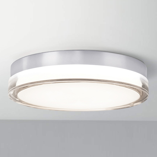Pi 12-Inch LED Outdoor Flush Mount in Stainless Steel 3000K by Modern Forms
