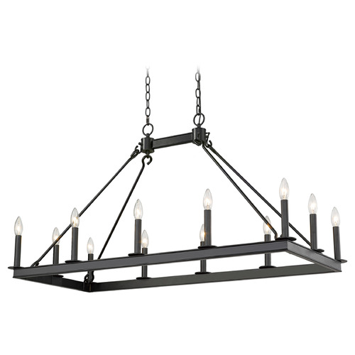 Barclay Matte Black Linear Light by Z-Lite