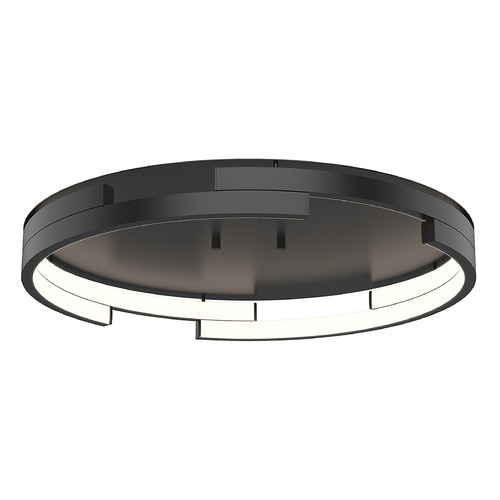Anello Minor 19-Inch Wide LED Flush Mount in Black by Kuzco Lighting