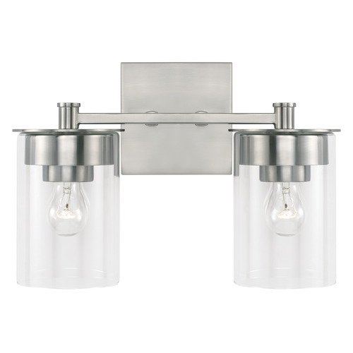 Mason 13.75-Inch Vanity Light in Brushed Nickel by HomePlace Lighting