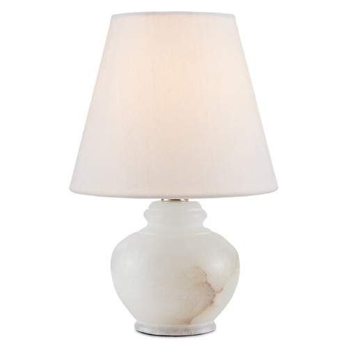 Currey and Company Piccolo Natural Alabaster Table Lamp with Empire Shade