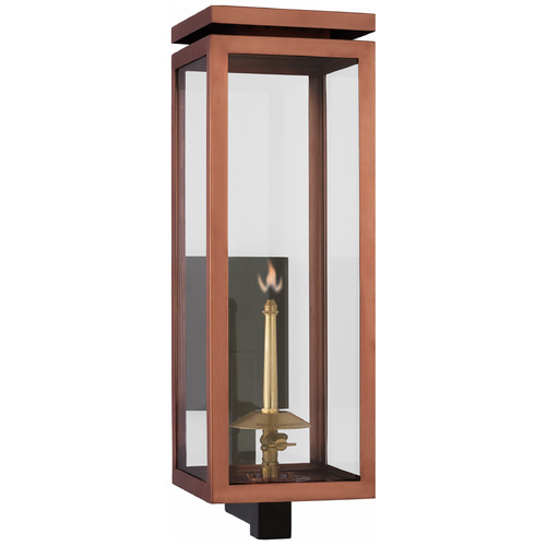 Visual Comfort Signature Collection Chapman & Myers Fresno Gas Wall Lantern in Copper by VC Signature CHO2560SCCG