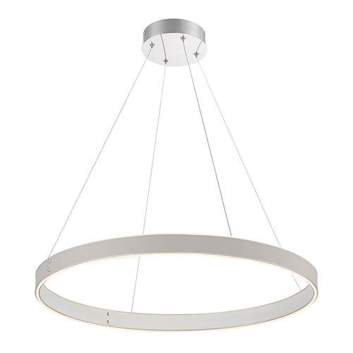 Verdura 29-Inch LED Leather Pendant in Grey by Eurofase Lighting