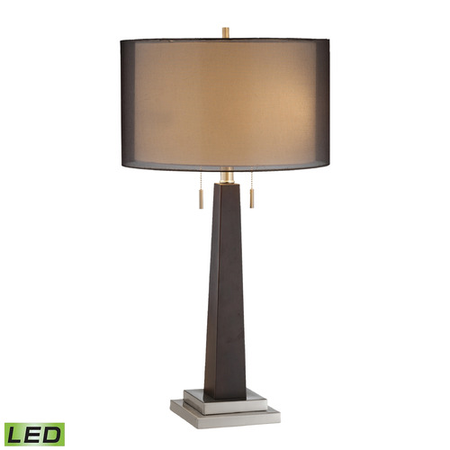 Elk Lighting Elk Lighting Jaycee Black & Nickel LED Table Lamp with Drum Shade 99558-LED