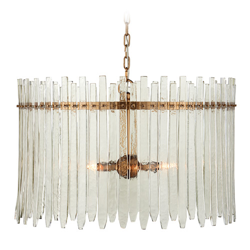Currey and Company Electra Antique Brass Chandelier