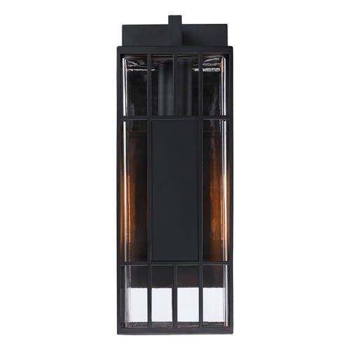 Designers Fountain Edgehill Matte Black Outdoor Wall Light