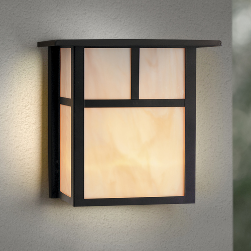 Design Classics Lighting Craftsman Outdoor Wall Light, Bronze, 8 x 6 Inches 395 BZ/HG