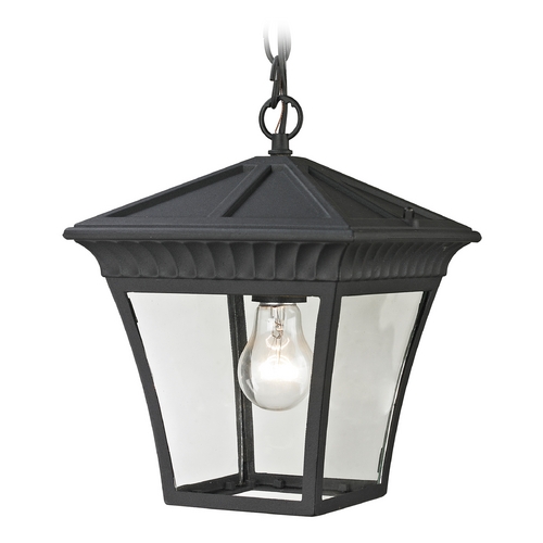 Elk Lighting Elk Lighting Ridgewood Matte Textured Black Outdoor Hanging Light 8411EH/65